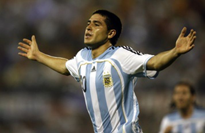Juan Roman Riquelme hefur verið í miklu stuði undanfarið