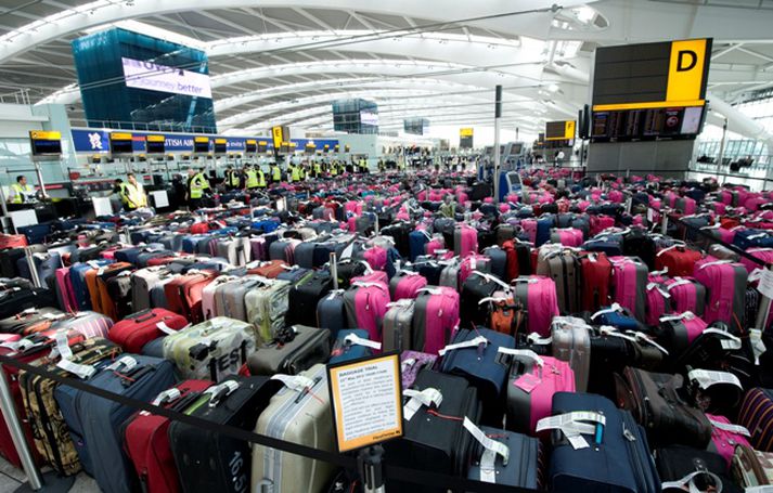 Frá Heathrow í dag.