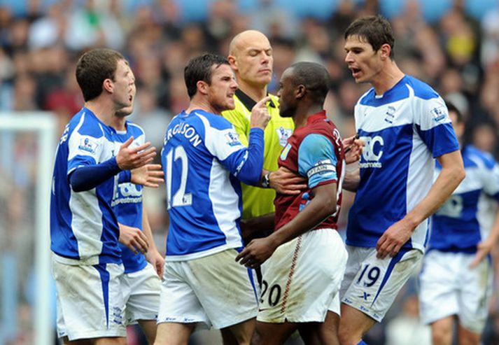 Barry Ferguson lætur Nigel Reo-Coker heyra það.