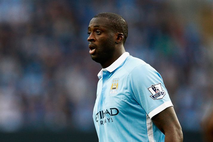 Yaya Toure í leik Manchester City og West Ham um helgina.