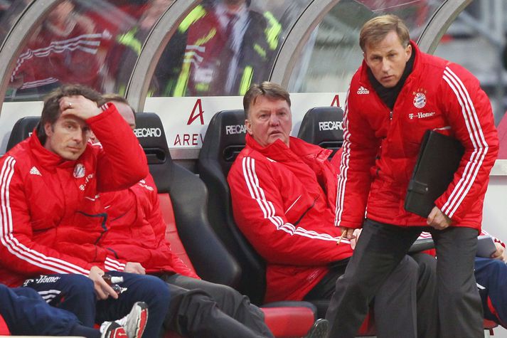 Andries Jonker (t.h.) var brágðabirgðastjóri Bayern München árið 2011 eftir að Louis Van Gaal var rekinn.