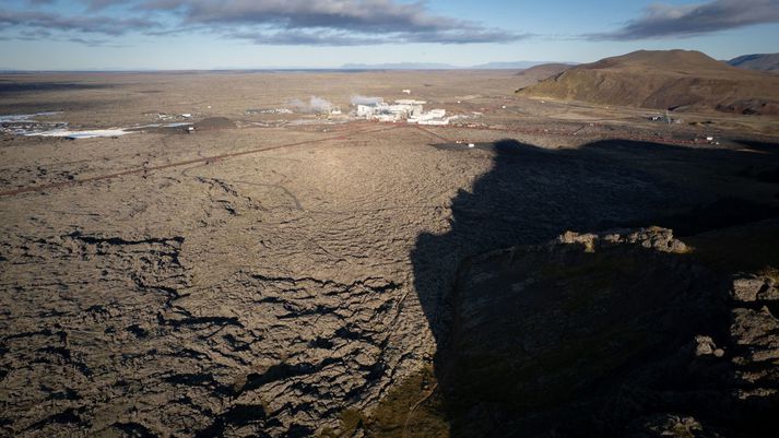 Frá Svartsengi þar sem kvikusöfnun heldur áfram á stöðugum hraða.