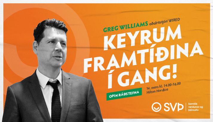 Greg Williams er aðalræðumaður á ráðstefnunni.