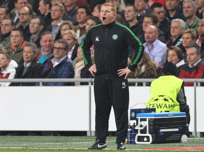 Neil Lennon átti erfitt með að kyngja fyrsta tapi sinna manna í deildinni.