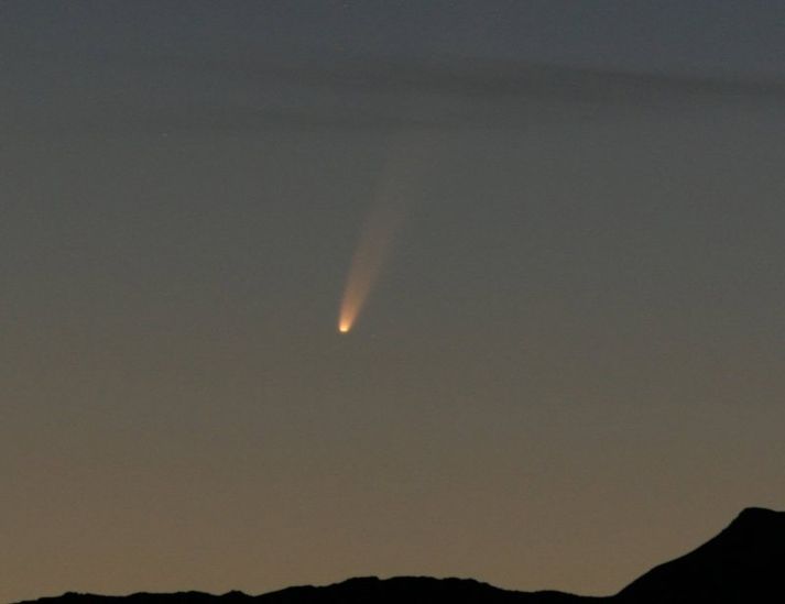 Mynd af McNaught, tekin Hammerfest í Noregi í fyrradag, 6. janúar.