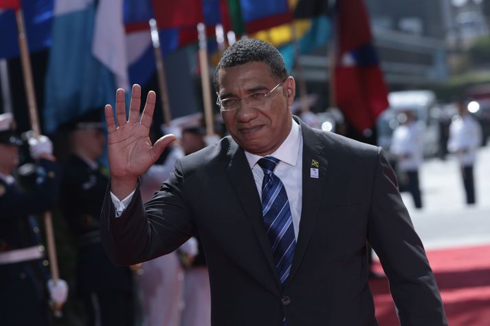 Andrew Holness var fyrst kjörinn forseti árið 2016.