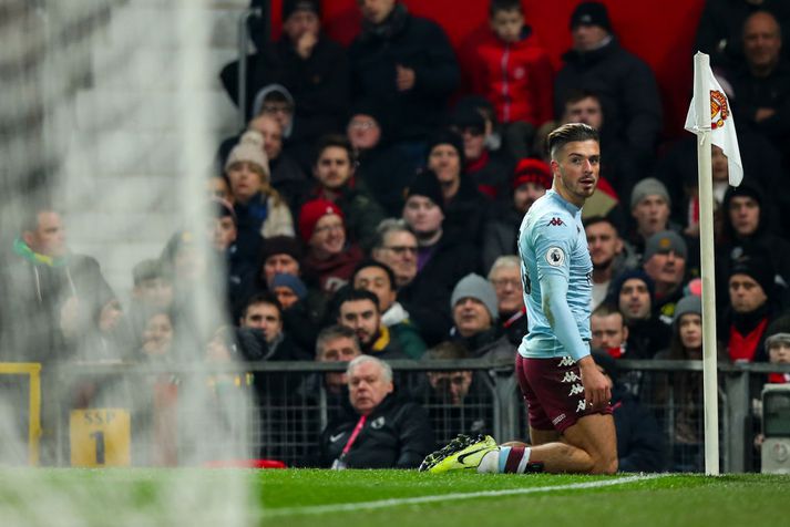 Jack Grealish skoraði glæsimark á Old Trafford í byrjun desember