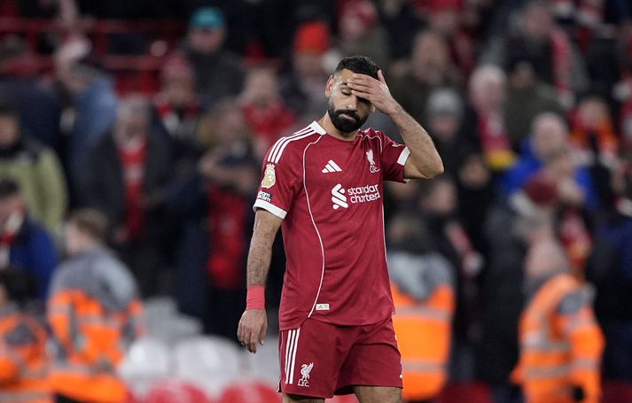 Mohamed Salah og Liverpool hafa átt erfitt uppdráttar að undanförnu.