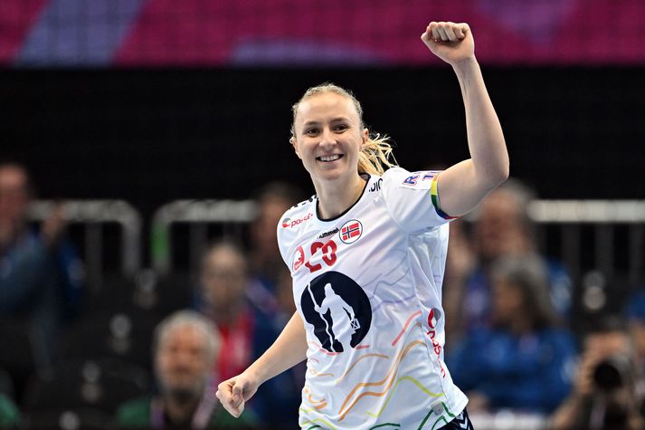 Henny Ella Reistad fór mikinn í markaskorun í kvöld.