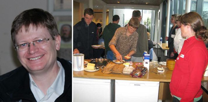 Þórir Guðmundsson og aðrir starfsmenn Rauðakrossins, ásamt sjálfboðaliðum tóku á móti skipbrotsmönnu.
