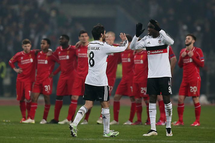 Besiktas sló Liverpool út í gær.