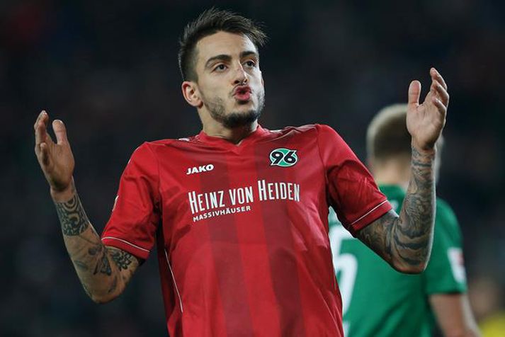 Joselu skoraði átta mörk í 30 deildarleikjum fyrir Hannover á síðasta tímabili.