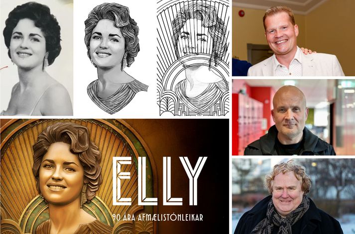 Þórarni og Agli fannst ekki mikið til „gervigreindarlegrar“ Ellyjar koma. Bragi Valdimar spyr hvort ferli teikningarinnar hafi áhrif á skoðanir sjáfs verksins.