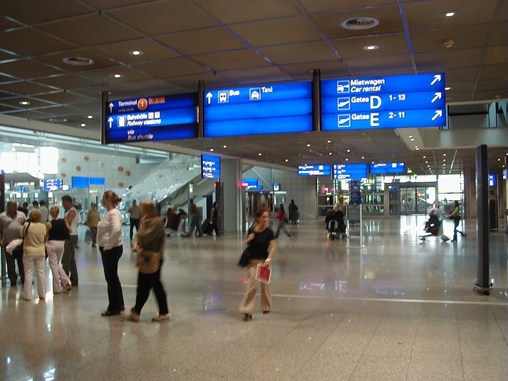 Flugvöllurinn í Frankfurt var meðal þeirra staða sem mennirnir ætluðu að ráðast á.