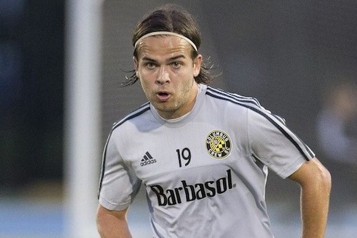 Kristinn Steindórsson í búningi Columbus.