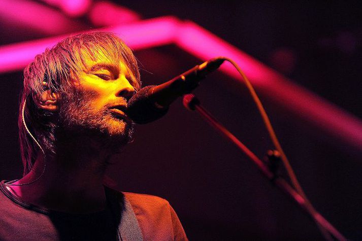 Thom Yorke á tónleikum með Atoms For Peace.