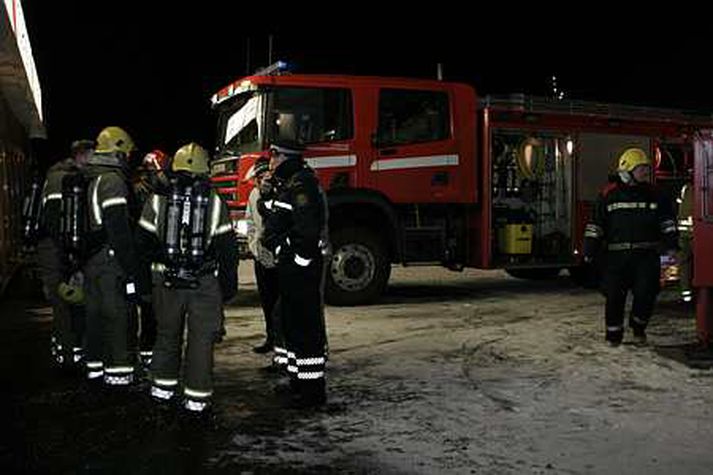 Slökkvilið að störfum. Mynd úr safni. 