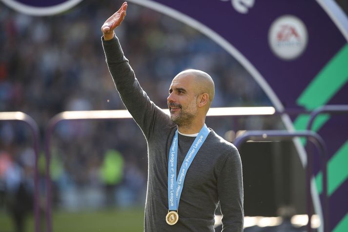 Pep Guardiola varði Englandsmeistaratitilinn með Manchester City á dögunum