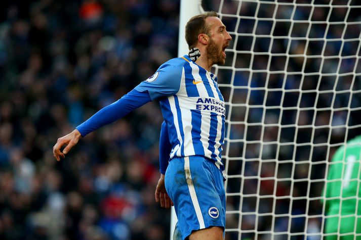 Glenn Murray fagnar marki.