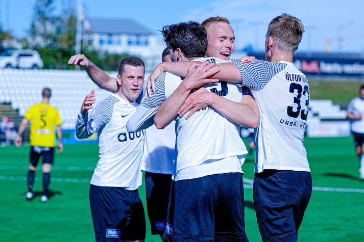 FH-ingar fögnuðu frábærum og afar mikilvægum sigri gegn ÍA.