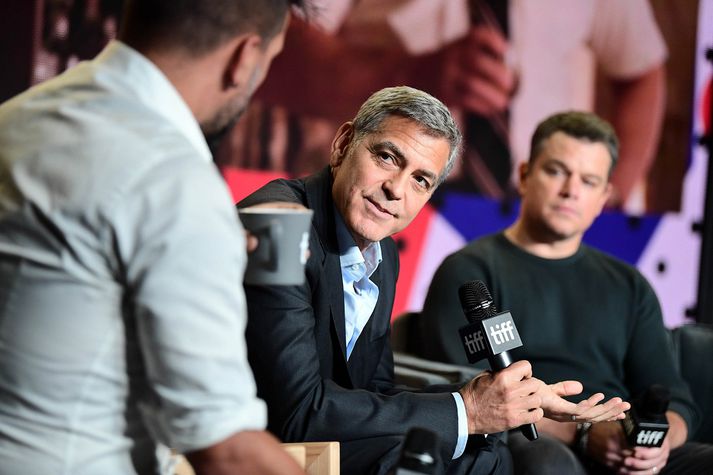 George Clooney og Matt Damon kynna þessa dagana nýjustu mynd sína Suburbicon.