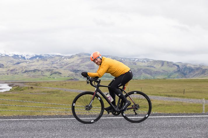 Eiríkur Ingi á ferð um Suðurland í fyrra.