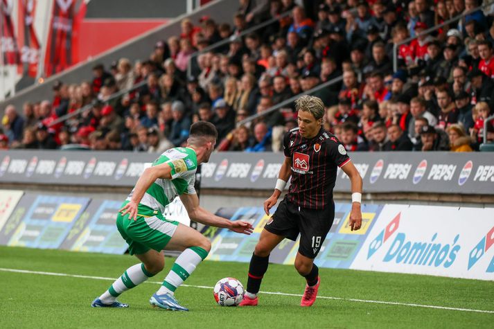 Danijel Djuric í leik Víkings Reykjavíkur gegn Shamrock Rovers hér heima á dögunum