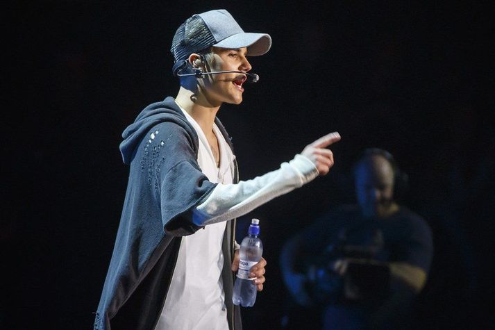 Justin Bieber á tónleikum í Osló árið 2015.
