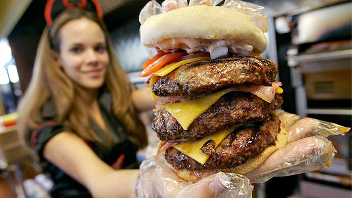Heart Attack Grill er frægt fyrir óhollustu á matseðlinum.
