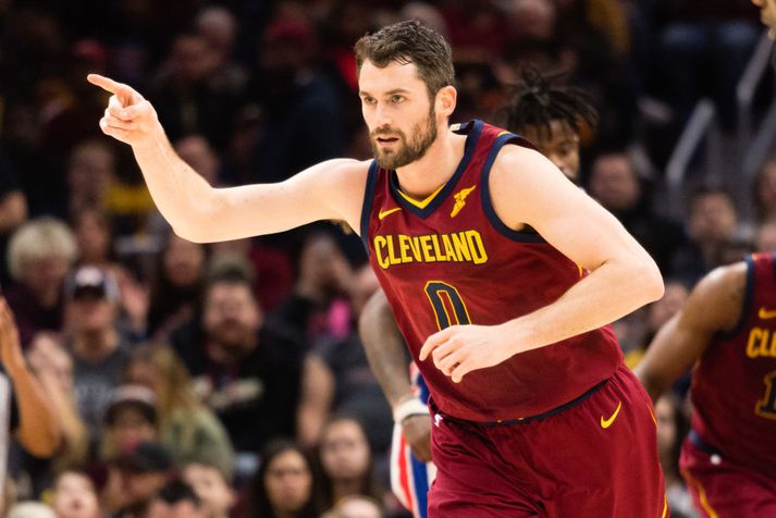 Kevin Love skilaði sínu í nótt.