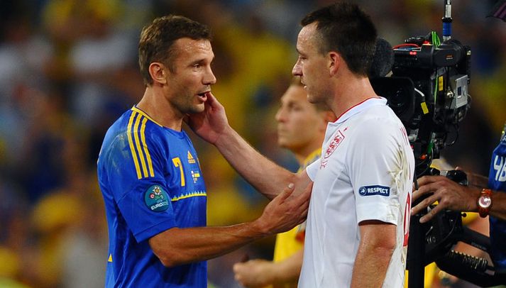 Andriy Shevchenko og John Terry.
