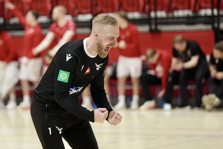 Björgvin Páll Gústavsson, markvörður Vals, var frábær í leik kvöldsins