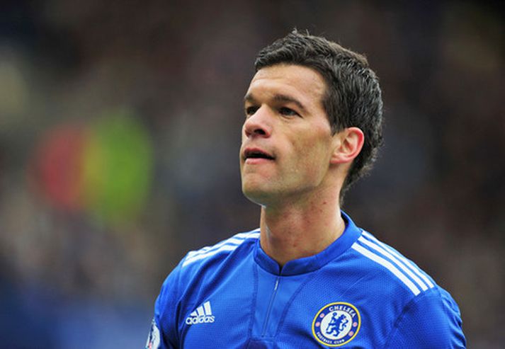 Michael Ballack í leik með Chelsea.