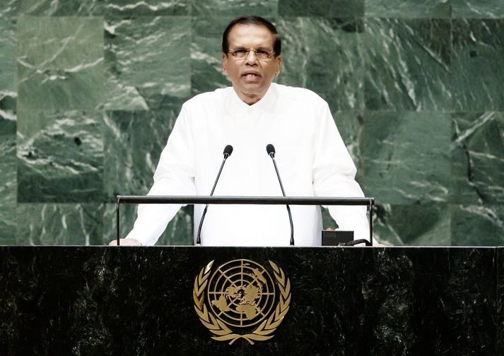 Maithripala Sirisena er forseti Srí Lanka.