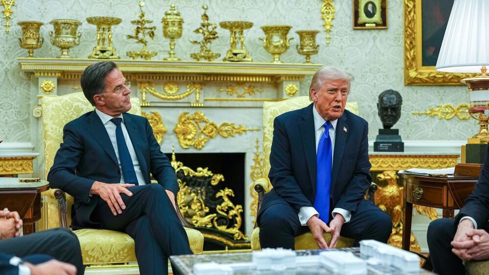 Fundaði með Trump eftir harða gagn­rýni á NATO