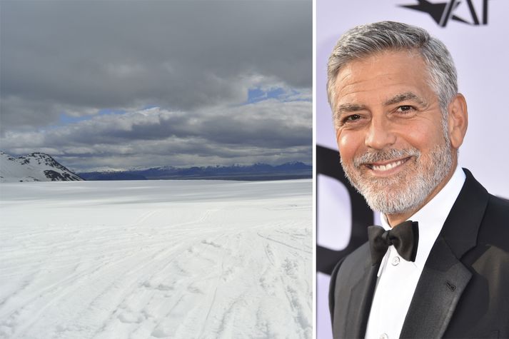 George Clooney kom samkvæmt heimildum Vísis til landsins fyrir um viku.