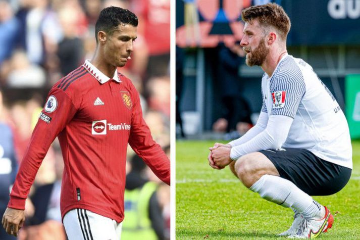 Cristiano Ronaldo og Guðmundur Kristjánsson eru tveir af allra reyndustu leikmönnum Manchester United og FH en hafa líklega aldrei upplifað eins mikið mótlæti og nú.