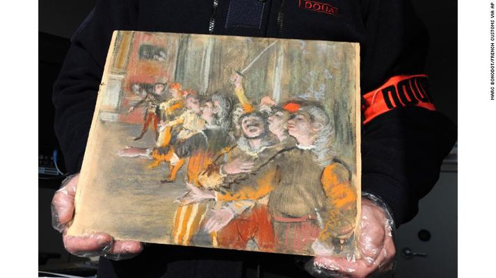 Verkið er eftir franska listamanninn Edgar Degas og heitir Les Choristes