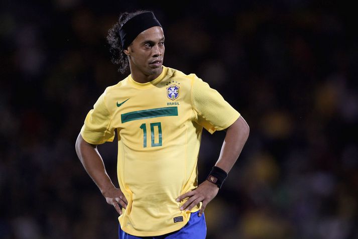 Ronaldinho í leiknum í kvöld.