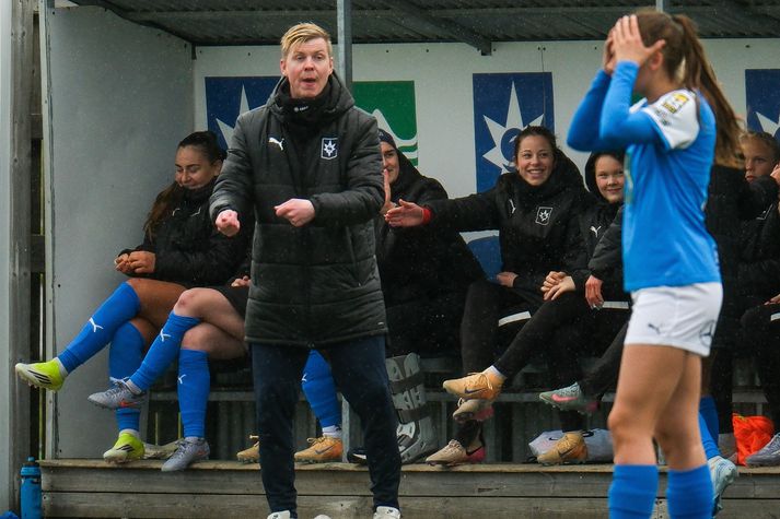 Óskar Smári Haraldsson er himinlifandi eftir sigur á Breiðablik
