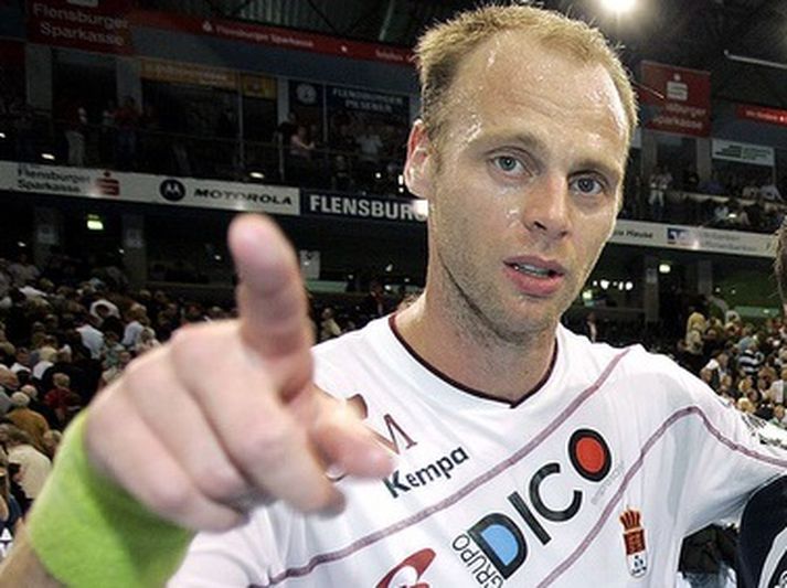 Ólafur Stefánsson var frábær á úrslitastundu í dag.