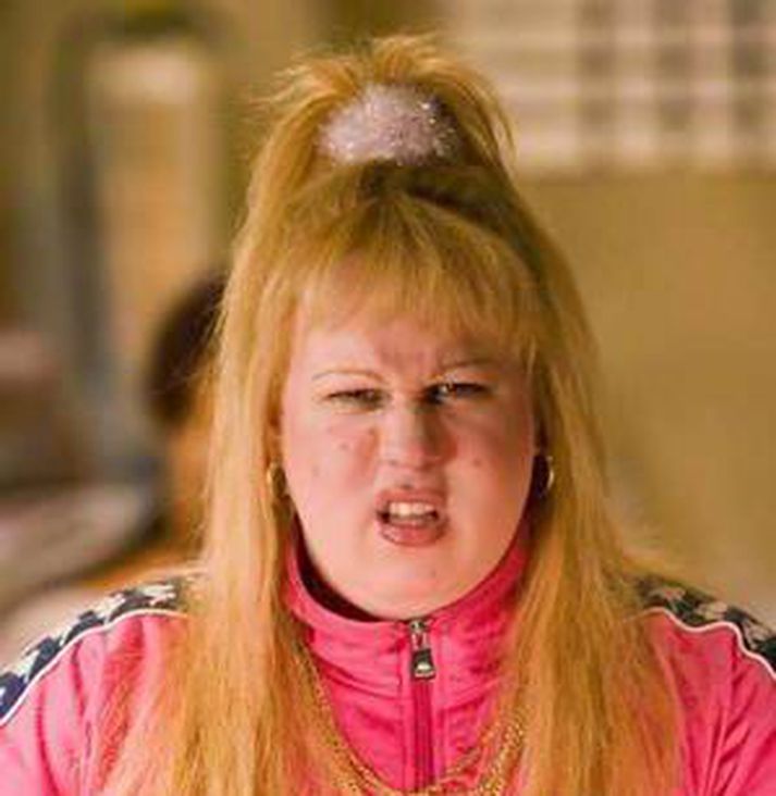 Matt Lucas í hlutverki hinar orðheppnu Vicky Pollock í þáttunum Little Britain.