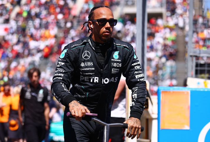  Lewis Hamilton er á síðasta tímabili með Mercedes því hann keyrir fyrir Ferrari á næsta tímabili.