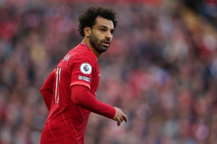 Mohamed Salah hefur skorað í sjö leikjum í röð fyrir Liverpool.