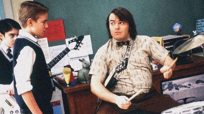 Kevin Clark og Jack Black í kvikmyndinni School of Rock frá árinu 2003.