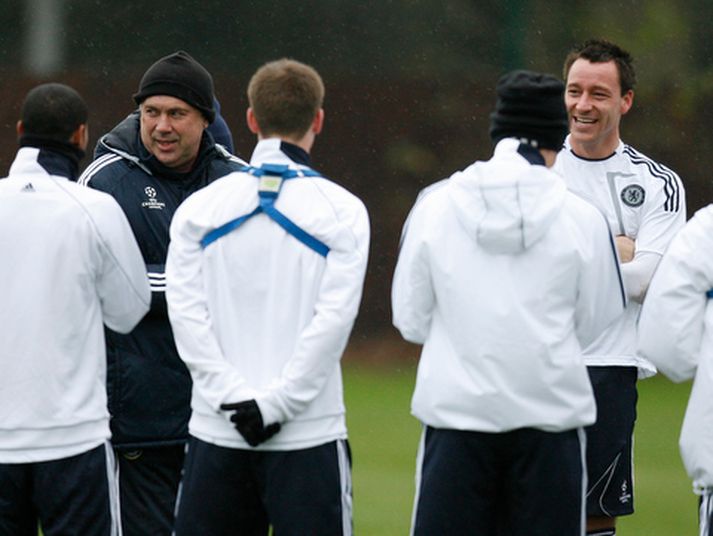 Carlo Ancelotti, stjóri Chelsea, fer sínar eigin leiðir.