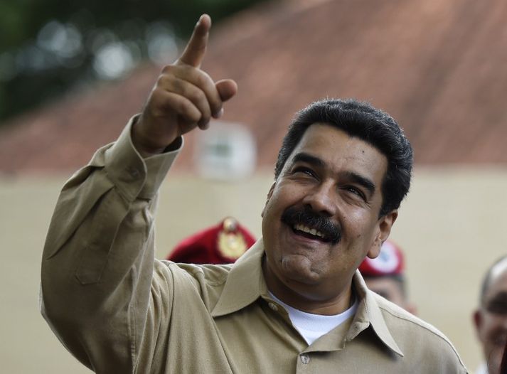 Nicolas Maduro tók við embætti forseta Venesúela árið 2013.