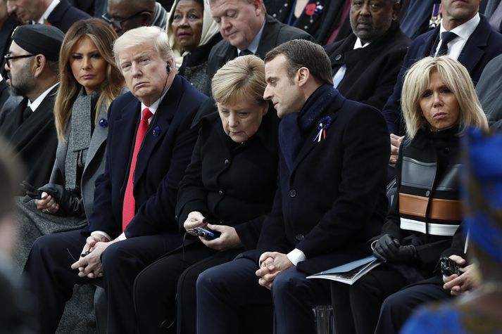 Vel fór á með Merkel Þýskalandskanslara og Macron Frakklandsforseta. Síður með Trump og leiðtogum helstu bandalagsríkja Bandaríkjanna.