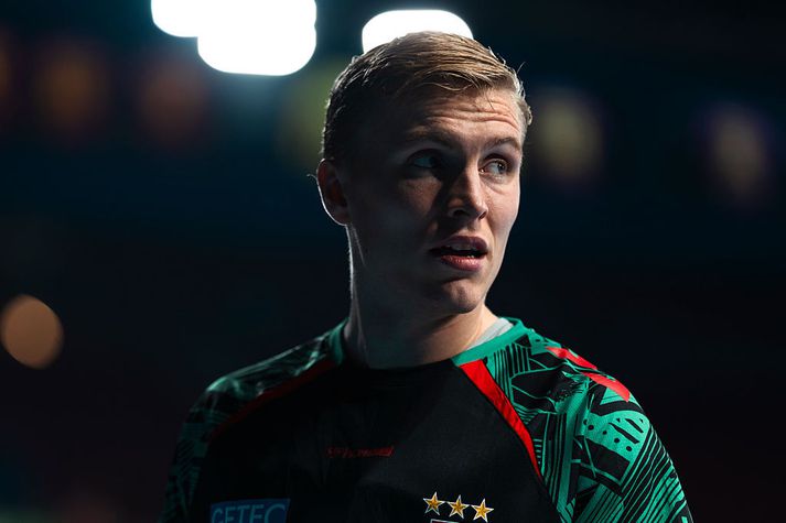 Gísli Þorgeir Kristjánsson átti sjö stoðsendingar í dag.