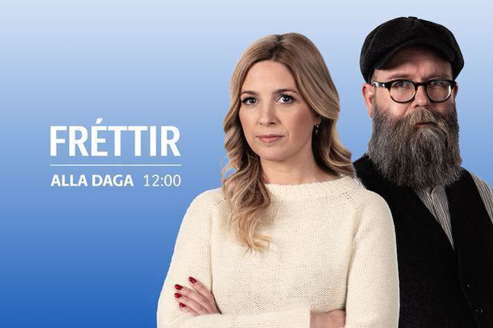 Fréttir verða sagðar á slaginu 12.00.